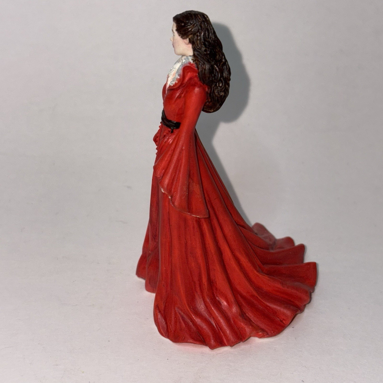 Franklin Mint Gone W/ The Wind Scarlett O’Hara Her Reunion Figure Red Gown 3.5”