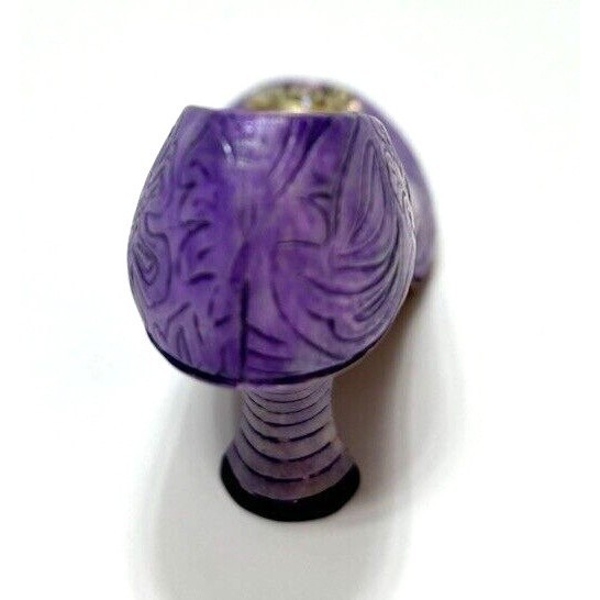 Just The Right Shoe Jewelled Plum by Lorraine Vail, VTG Purple Mini Heel Decor
