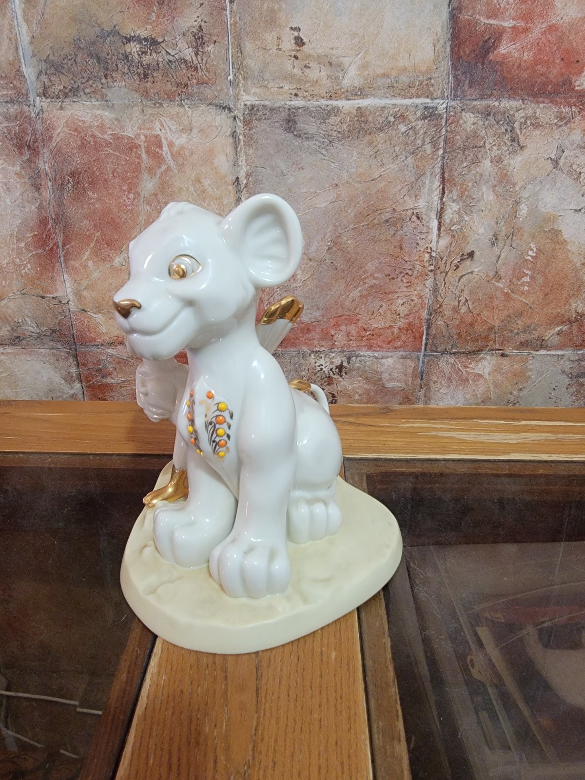 Lenox Disney Simba and Zazu Figurine