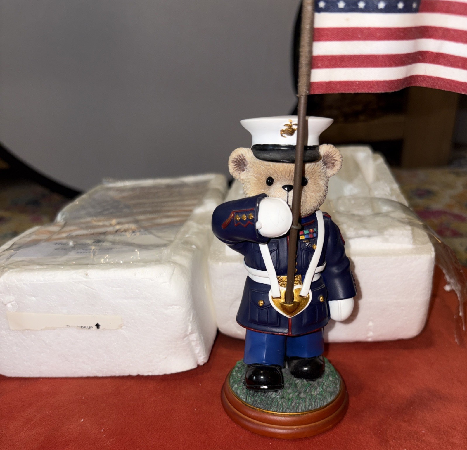 Hamilton Collection Bear Stars And Stripes Forever Semper Fi #0623 USA