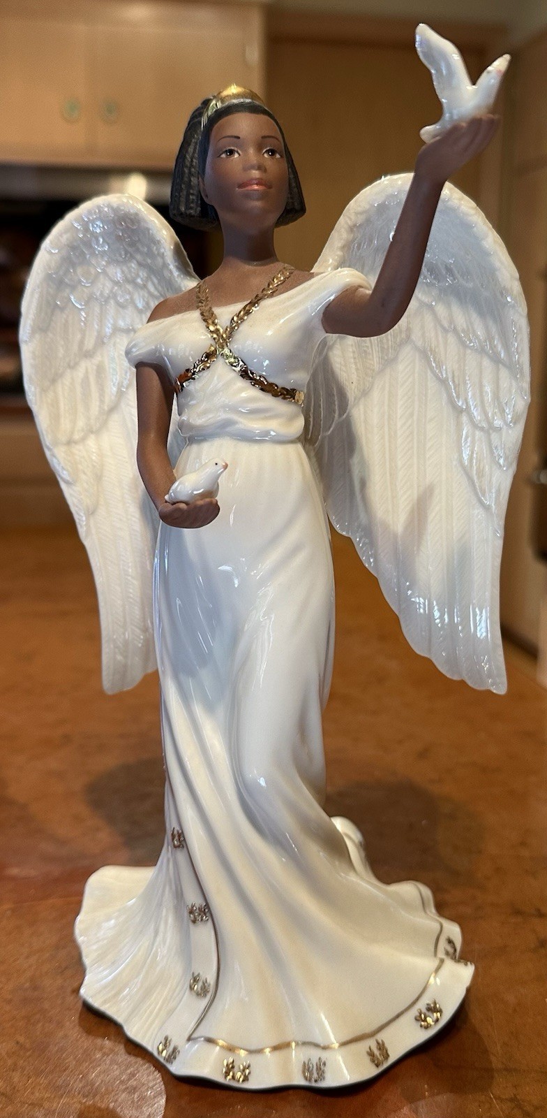 Rare Lenox “Nafia, Sweet Angel of Peace” African American Porcelain Figurine