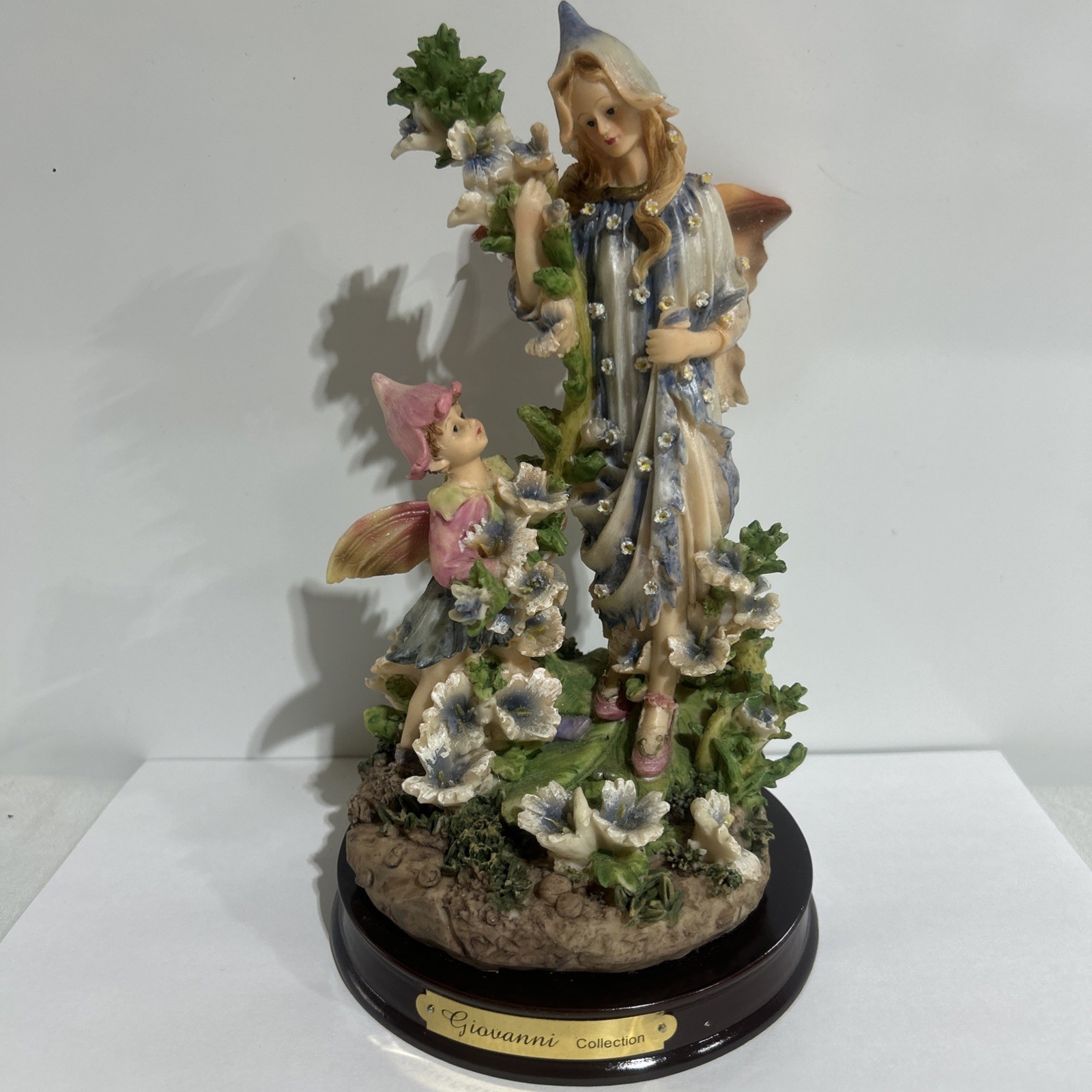 Vintage Turtle King Corp. Giovanni Collection 9″ FAIRY AND CHILD FAIRY FIGURINE