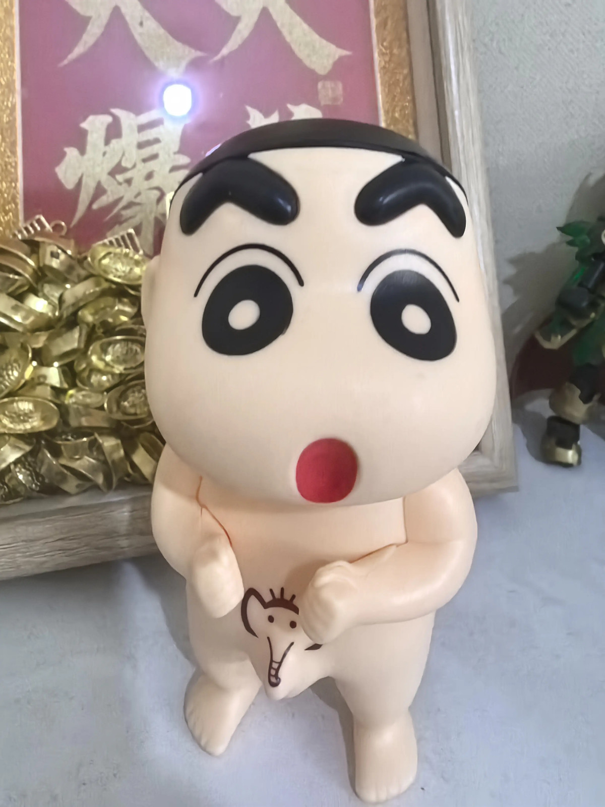 Crayon Shin Chan Bath Figure Cute Bathroom Collectible Decor