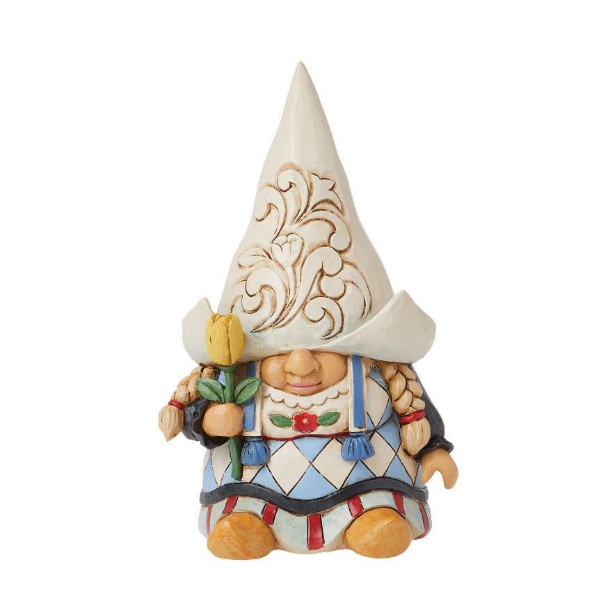 Jim Shore Heartwood Creek Dutch Girl Gnome in Blonde Braids Figurine 6016378