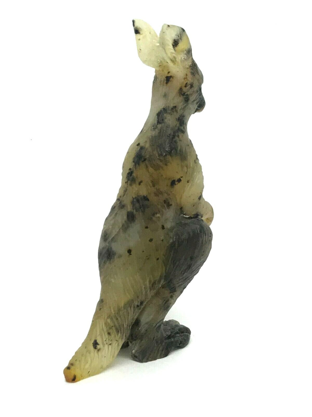 AMBER Kangaroo Gift Carved Statuette Figurine Untreated Baltic Carving 5g 15786