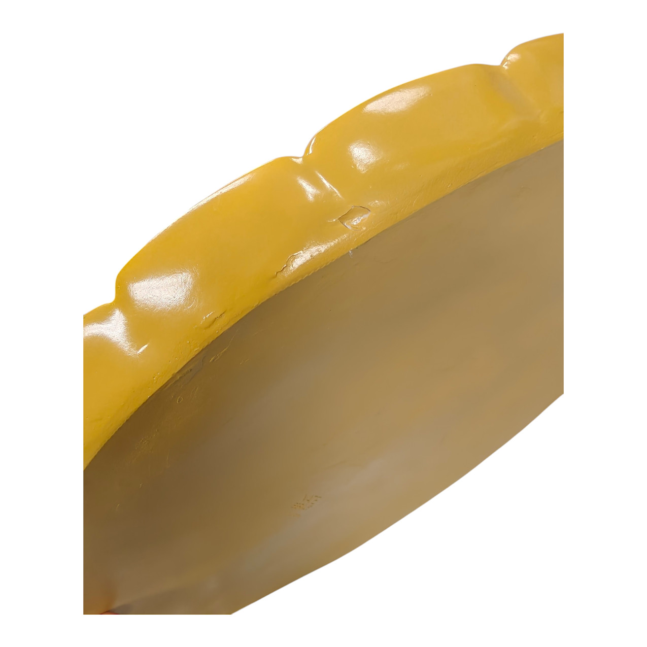 Nate Berkus Tortoise Shell Wall Art Sculpture Mustard Yellow 19 Inch