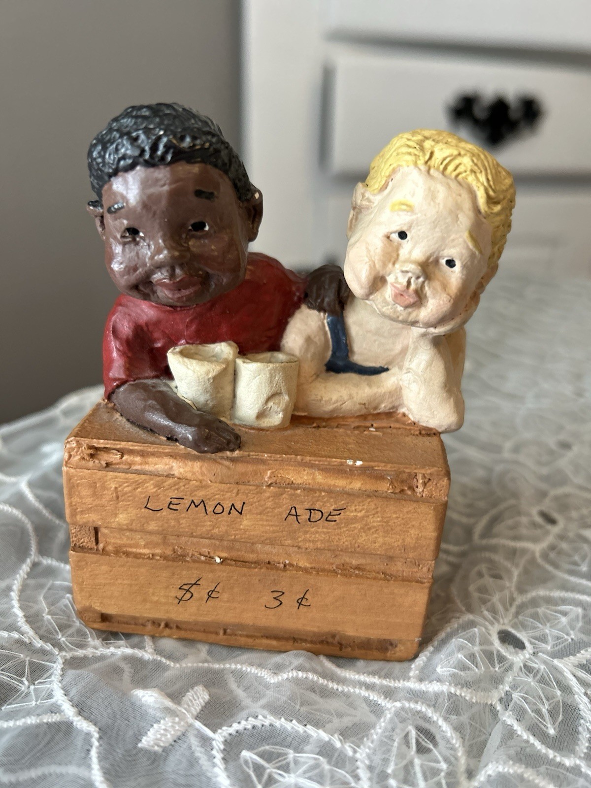 Crunkleton Buster & Fuz 1989 Resin Figurine Boys Lemonade Stand Vintage 3″