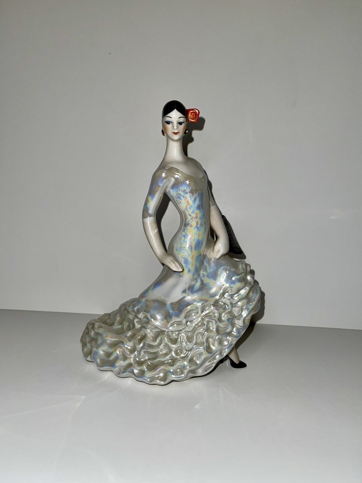 Porcelain Figurine Statue Carmen Spanish Dance Flamenco Woman Ukraine Kiev USSR