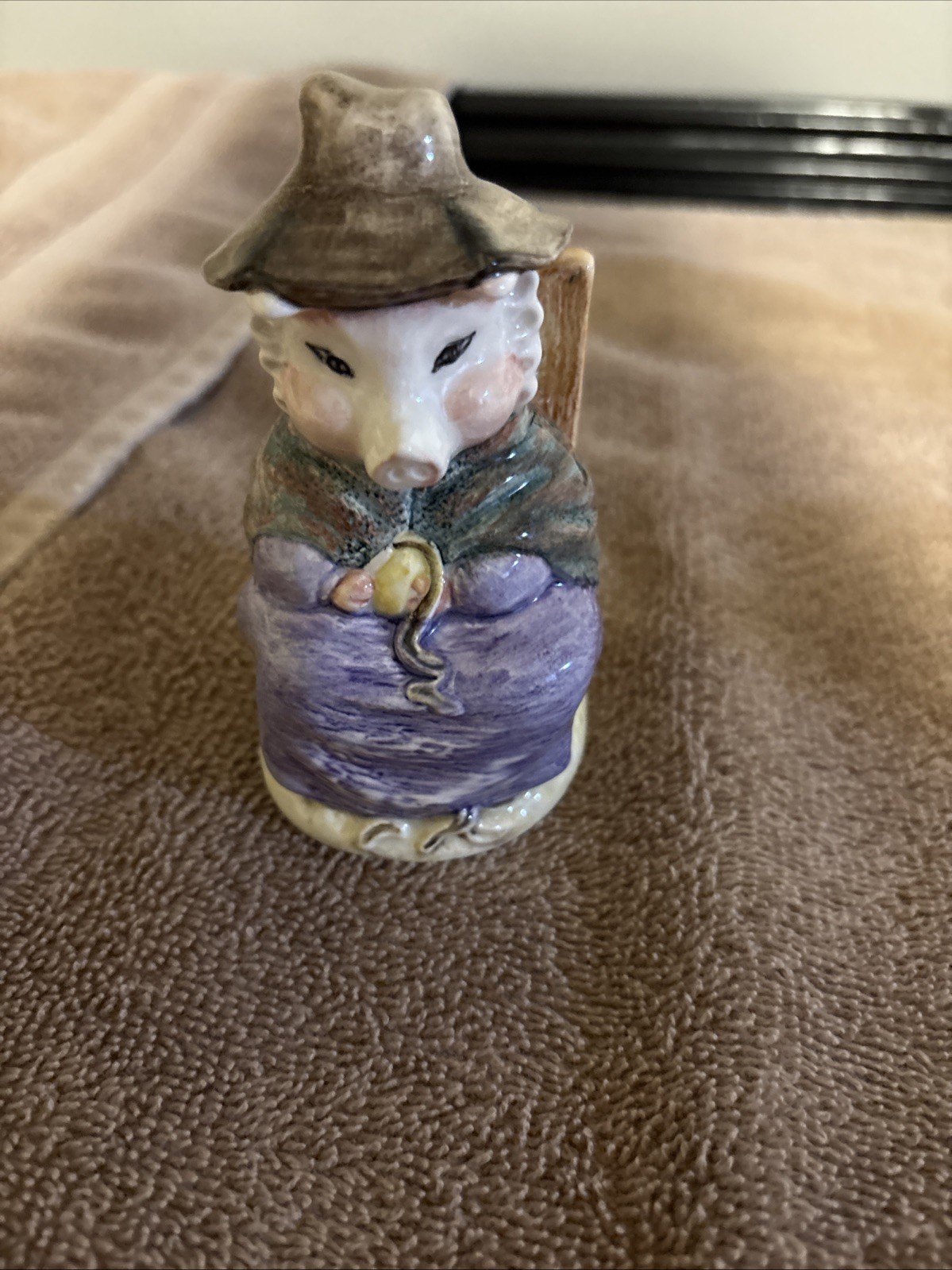 VINTAGE Royal Albert Figurine Beatrix Potter And This Pig Had None, England