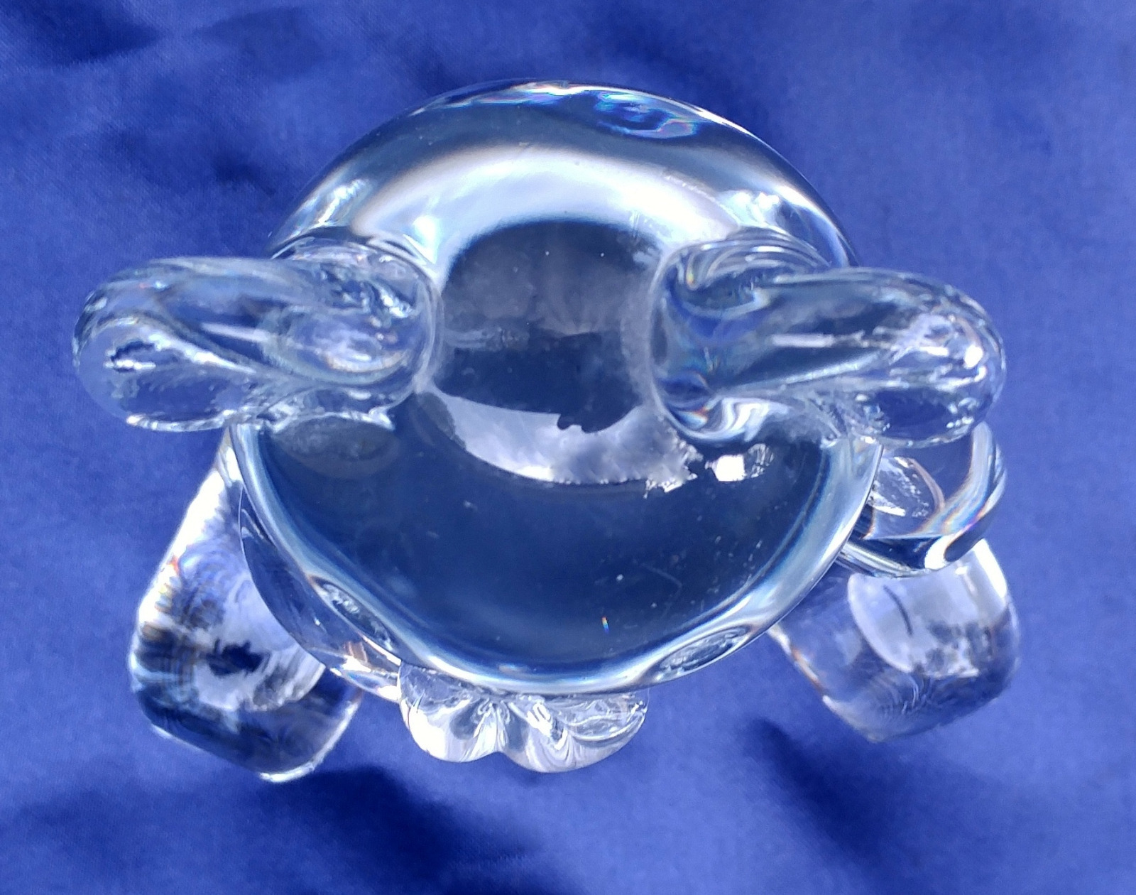 Teddy Bear Lead Crystal Glass Artisan Crafted Figurine – 5 3/4 inches tall