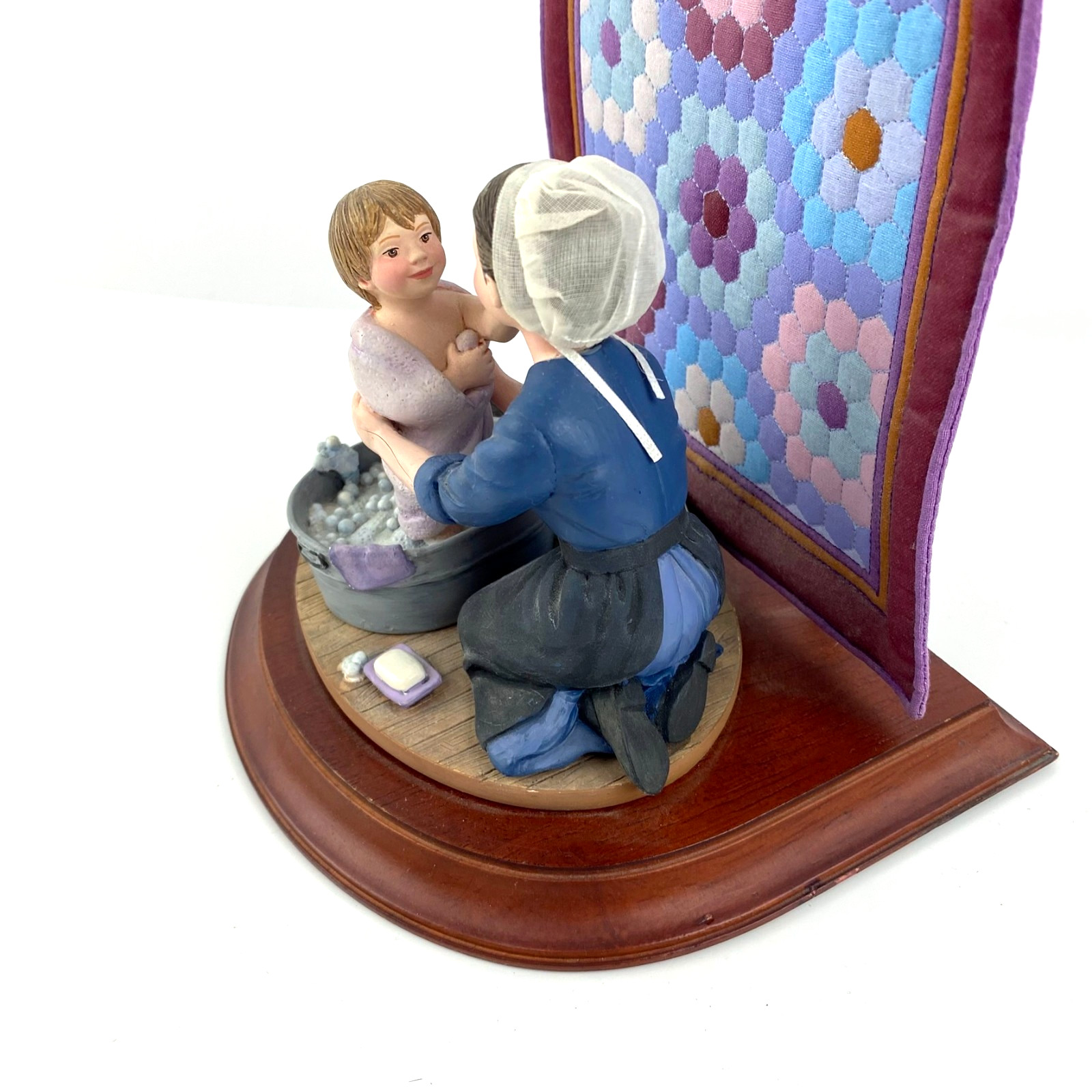 1993 Amish Heritage Collection Bath Time #30062 Collectible Quilt Figurines Vtg.