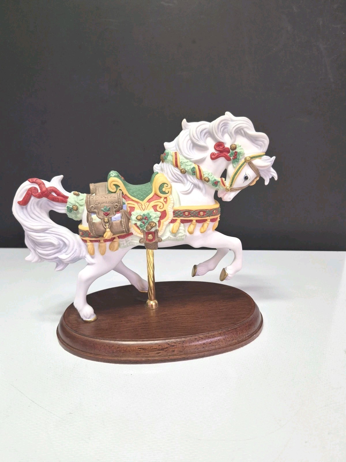 Lenox 1999 Carousel Horse Porcelain Limited Edition Figurine North Pole Express