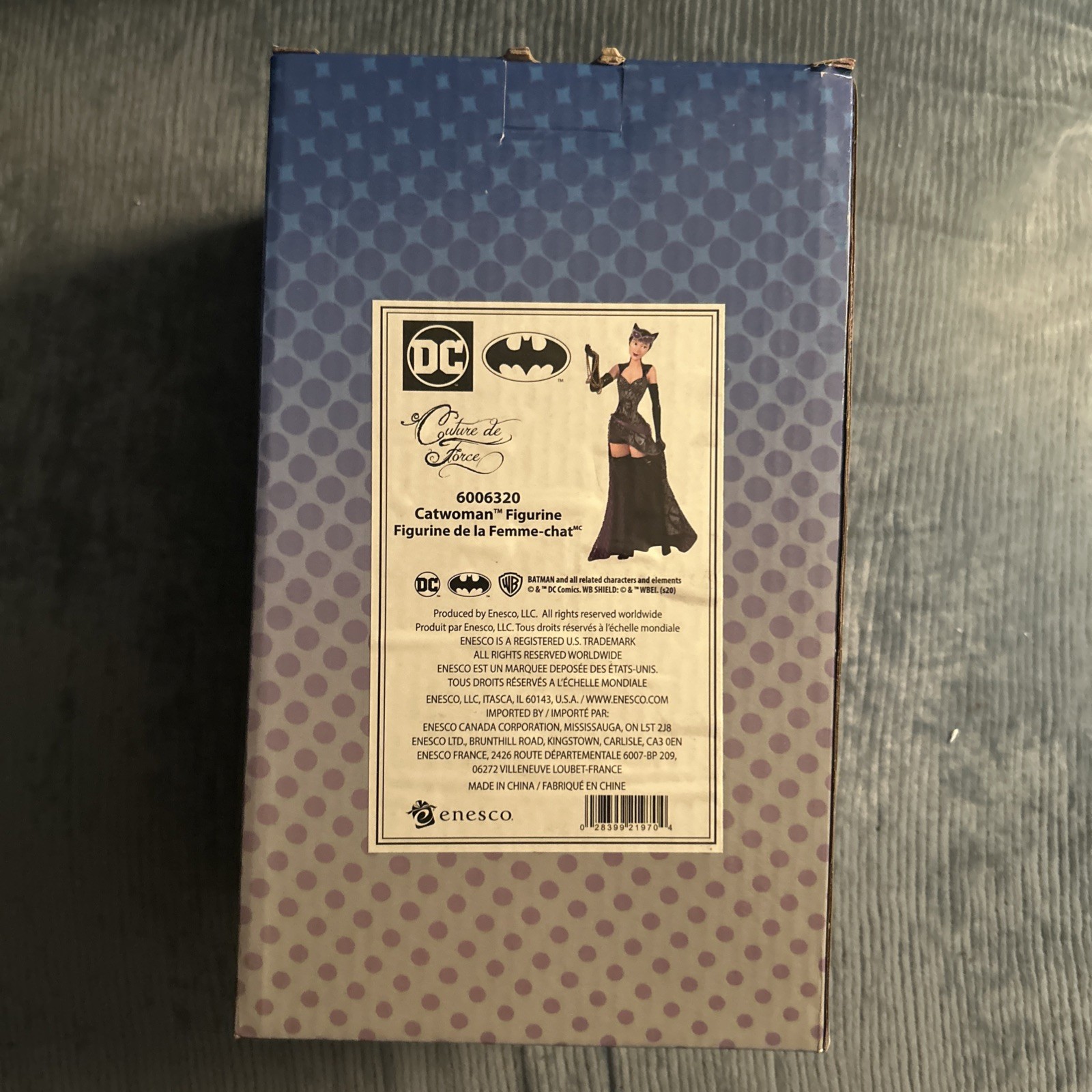 DC Comics Catwoman Couture de Force Figurine by Enesco Batman Sealed Styrofoam