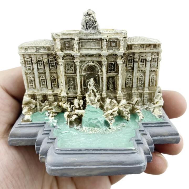Italy Roma Trevi Fountain Souvenir Office Desk Table Ornament Decoration Craft