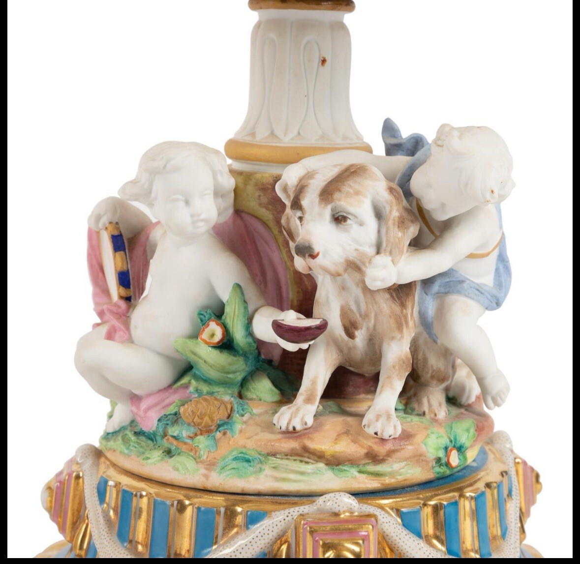 Cherub Porcelain Compotes , 19TH Century -Antique Compotes