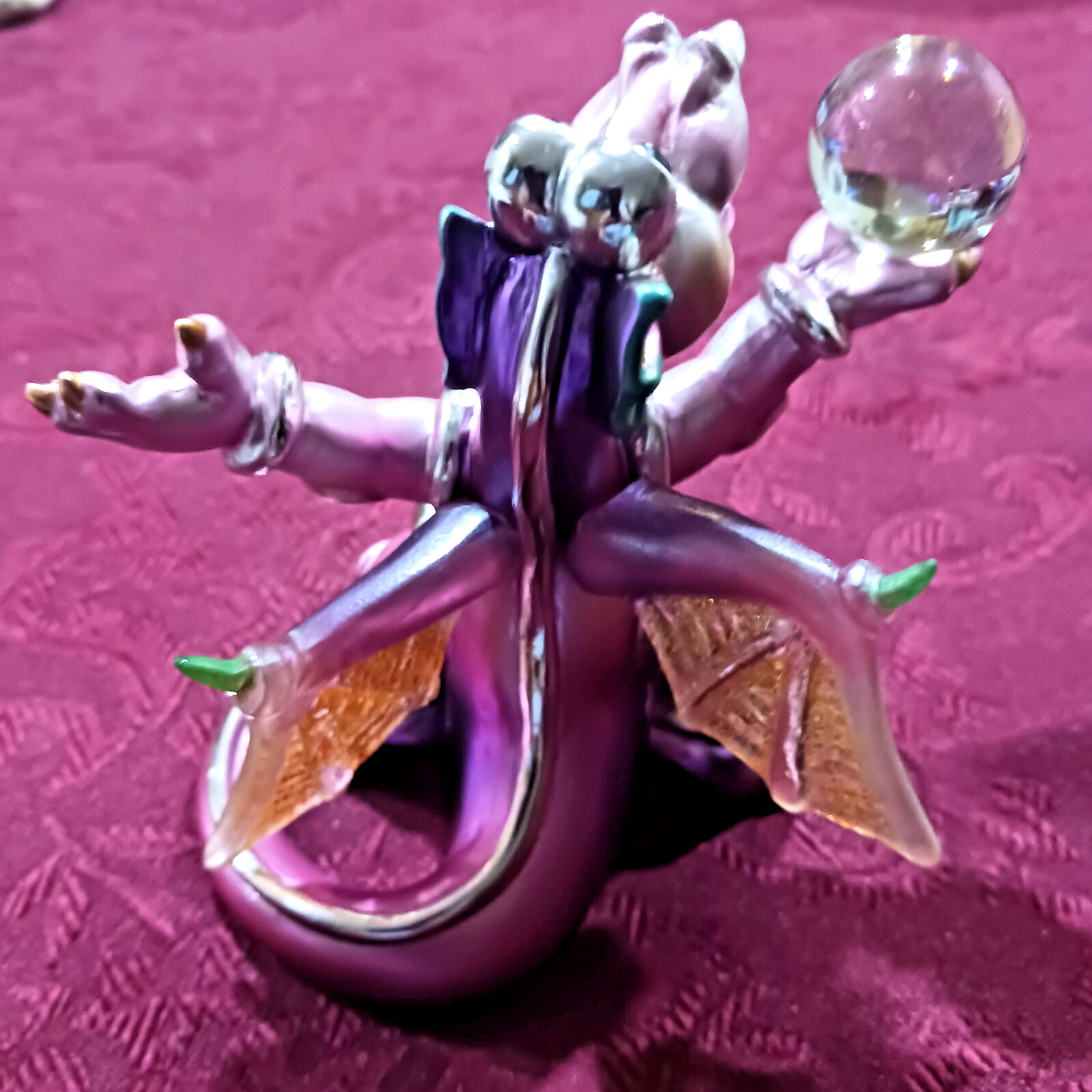 Franklin Mint mood dragon Bliss. This yellow dragon is so cute.