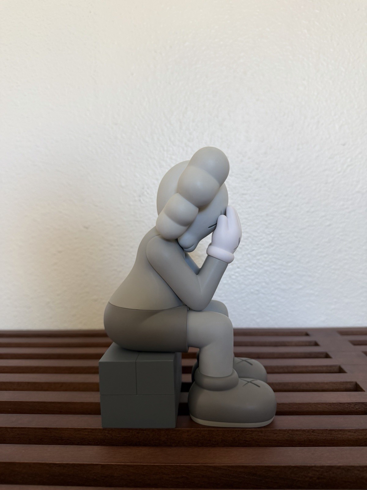 KAWS Open Edition Grey Seated Companion Figure 13” w/ Original Box Authentic