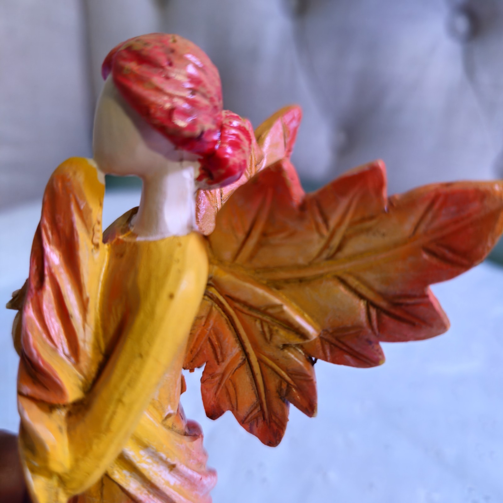Autumn Maple Leaf Fiery Hues of Autumn Figurine Collectible Mantle Art Desktop
