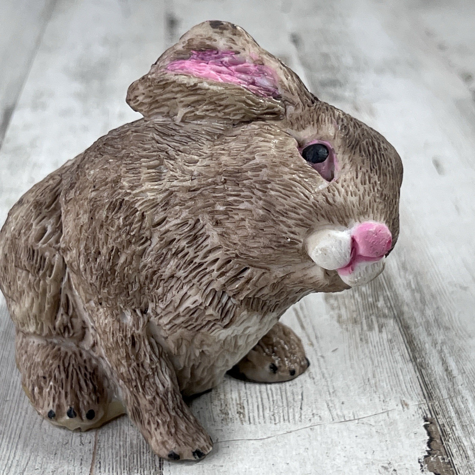 Vintage Brown Clay Rabbit 3.5 Inches tall