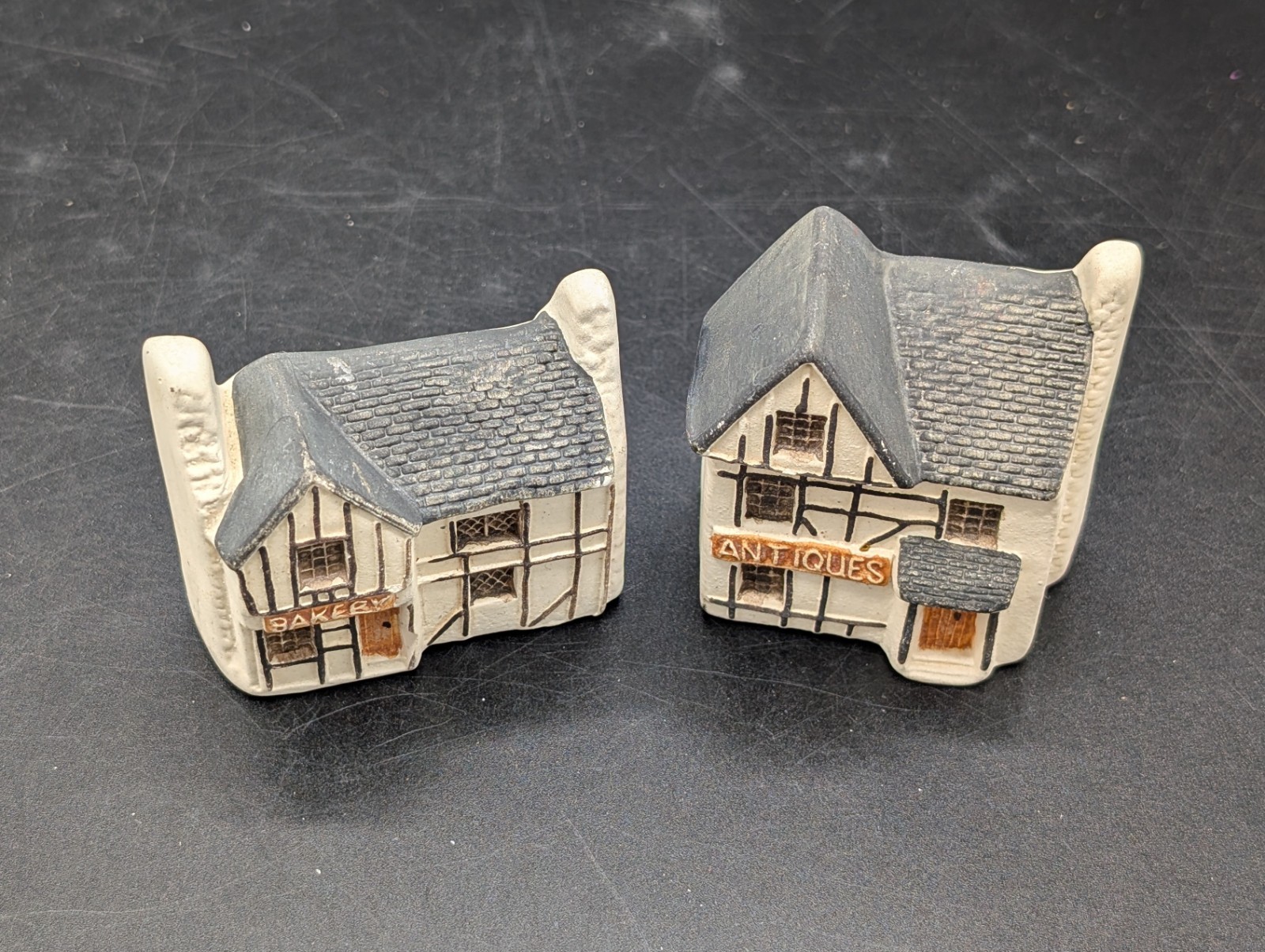 Phillip Laureston Pair Of Mini Village Houses Bakery & Antiques