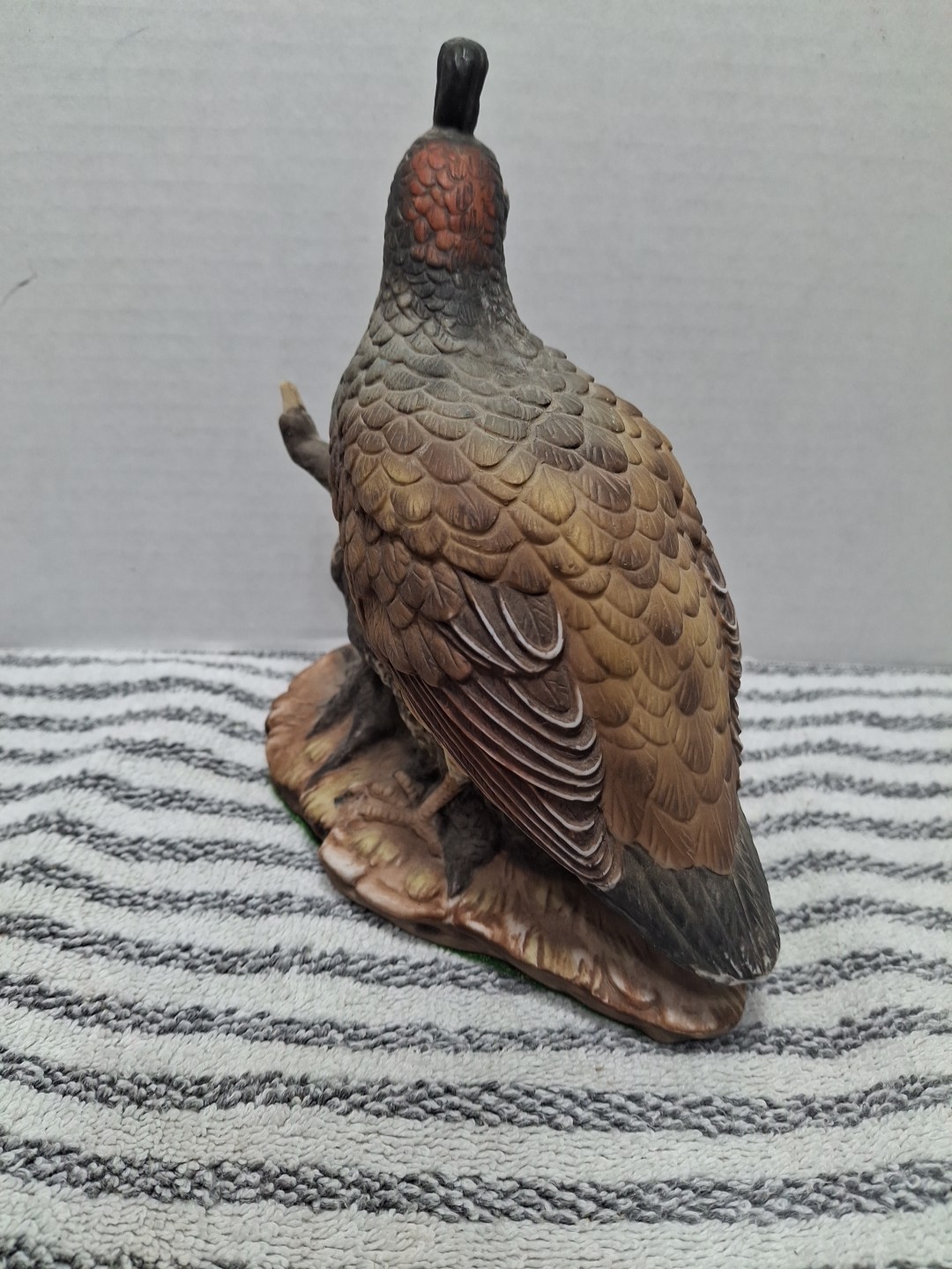 Masterpiece By Homco Vintage 1981 Quail Figurine-Porcelain-Gorgeous Feathers