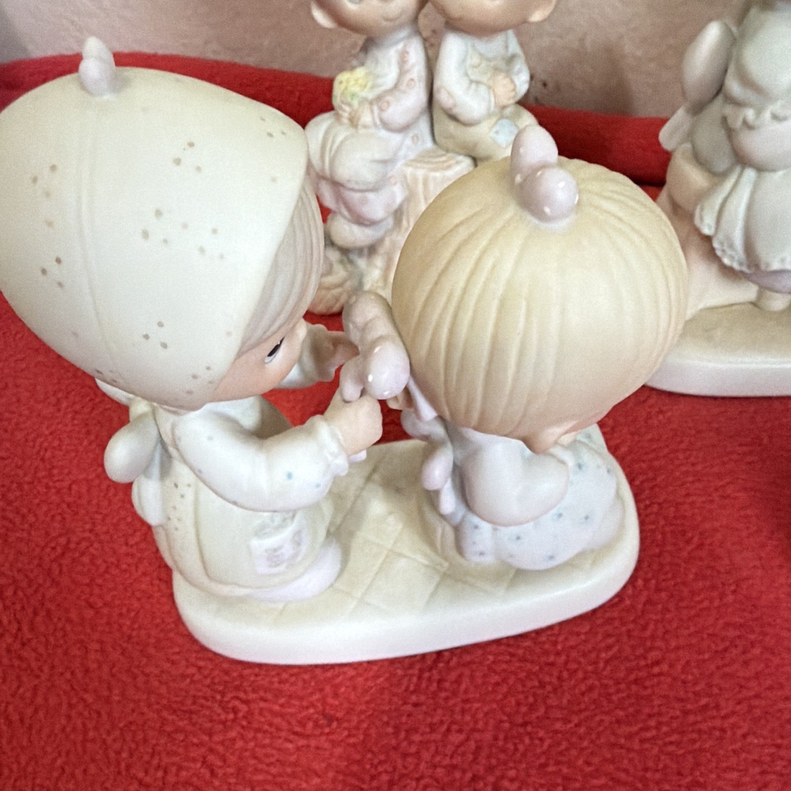 Enesco Precious Moments Porcelain Figurine Lot of 8 Angel People Multicolor