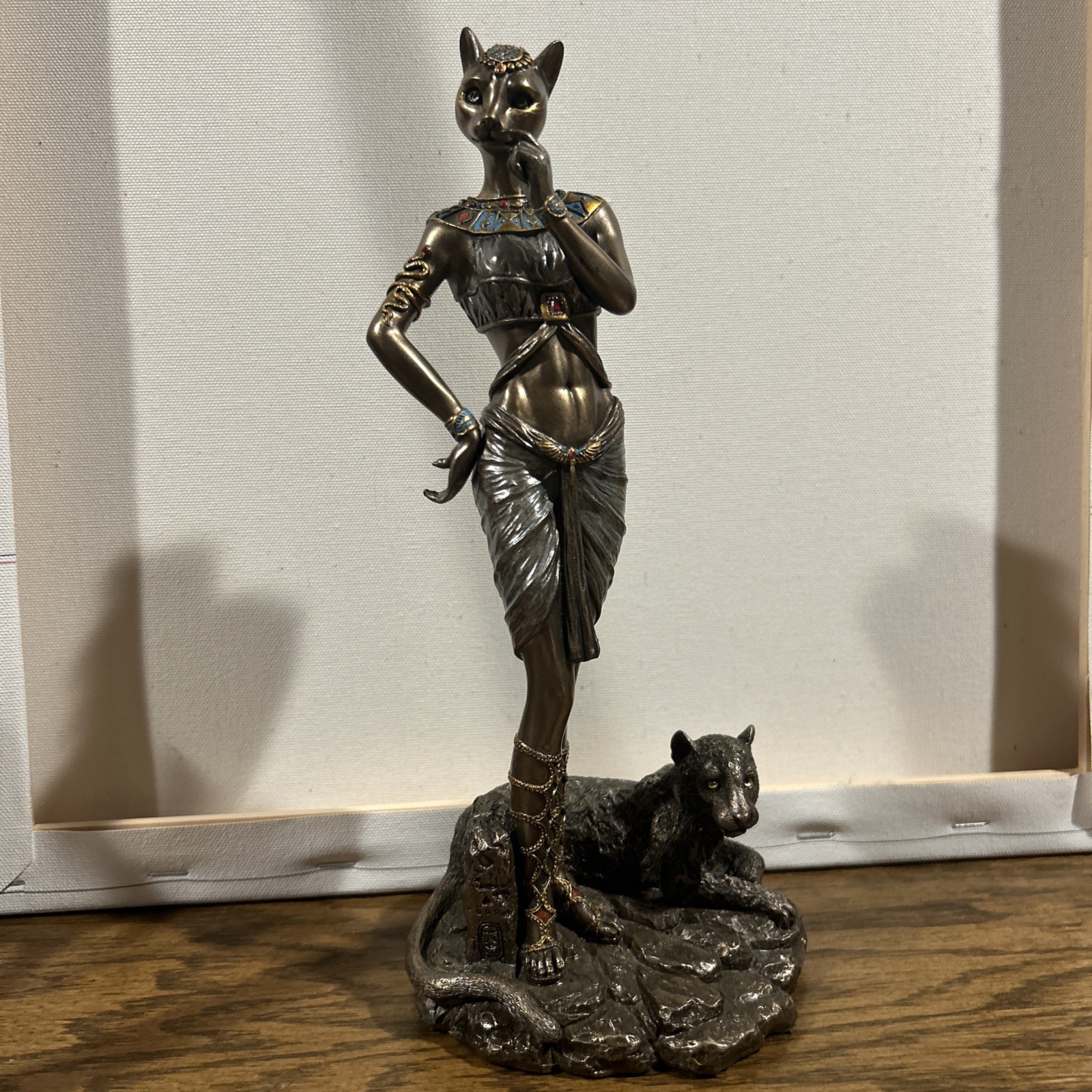 Veronese figurine Bast – goddess of love, beauty, and domesticity. 10” Tall