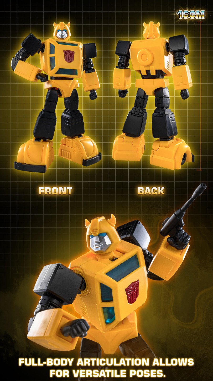 Yolopark Transformers G1 Bumblebee AMK Series Assembly Model Kit Figure Age14+