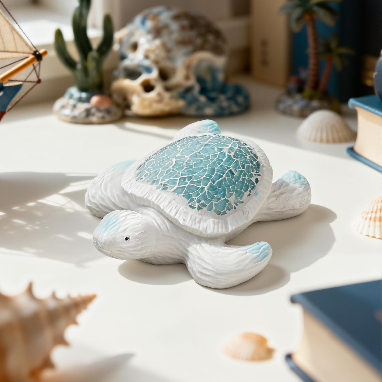 Sea Turtle Figurines Sea Turtle Gifts for Women Ocean Decoration Beach Them