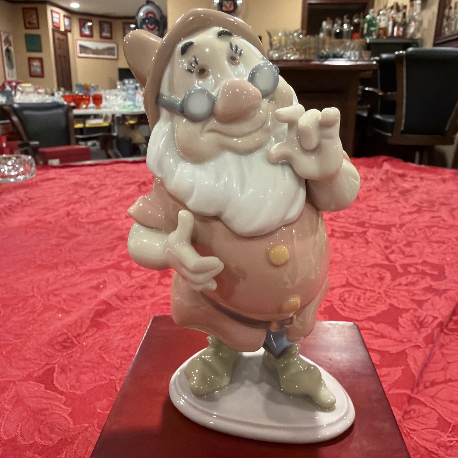 Whimiscal LLADRO “Doc” from Snow White 7 Dwarfs Collection Spain Signed Ex Cond