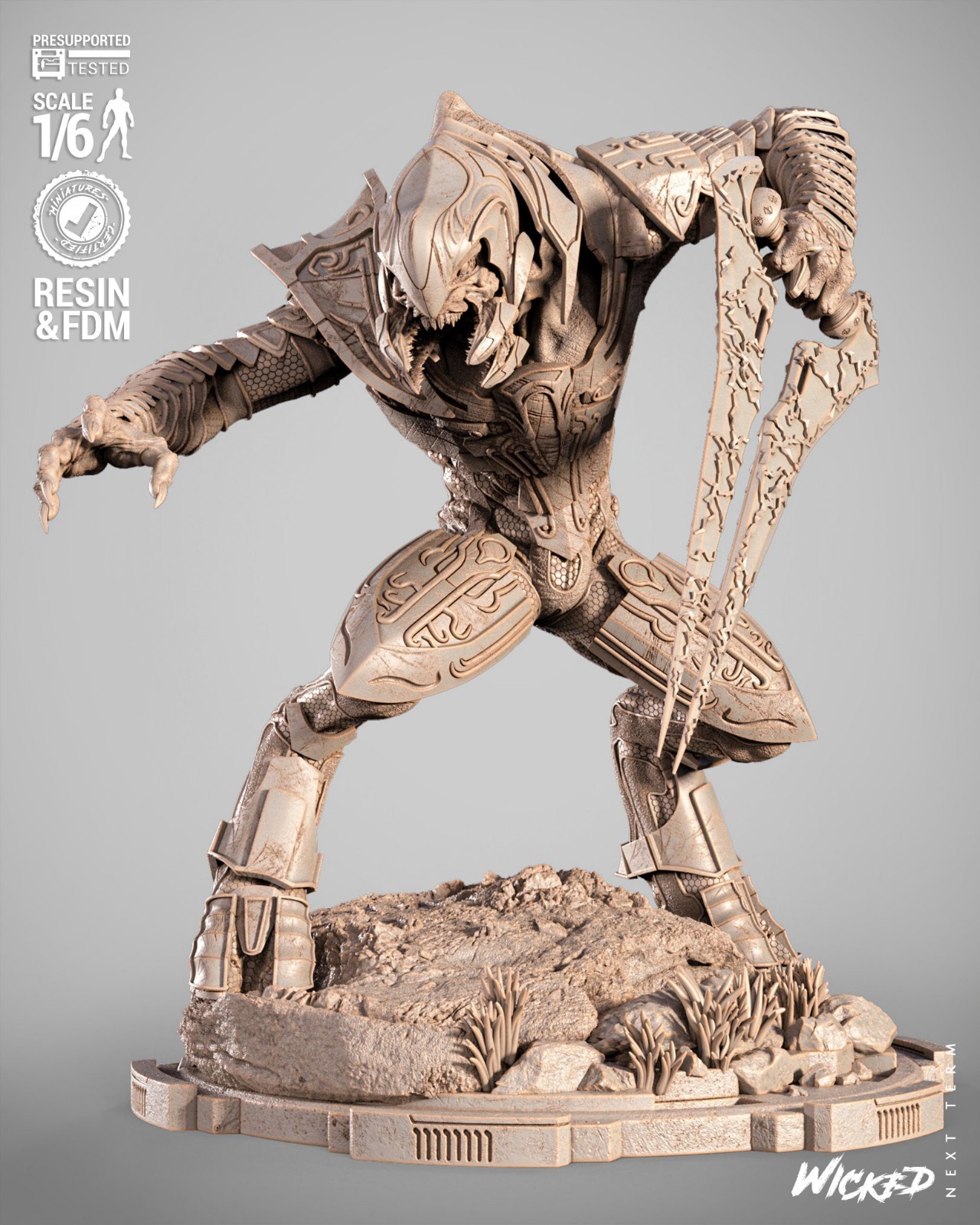 The Arbiter – Halo 1/6 Scale Figure Statue 3D Print Model Kit Unpainted