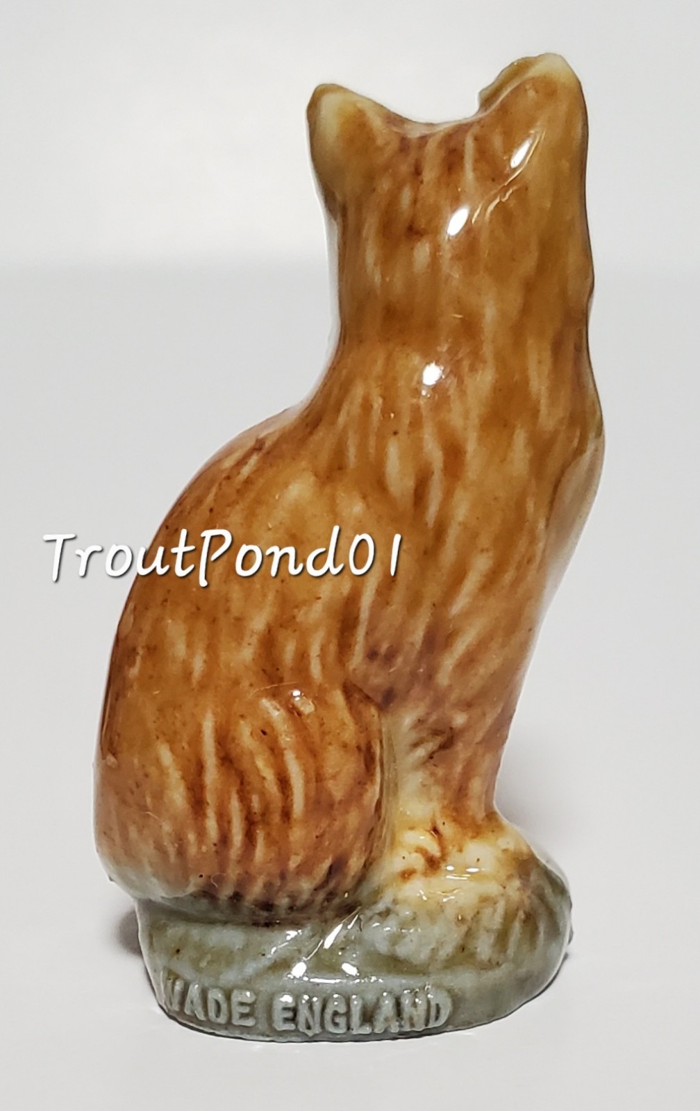 Wade Whimsies Cat Porcelain Figurines RARE Ginger KS Wader LE 1977 #38 Tom Smith