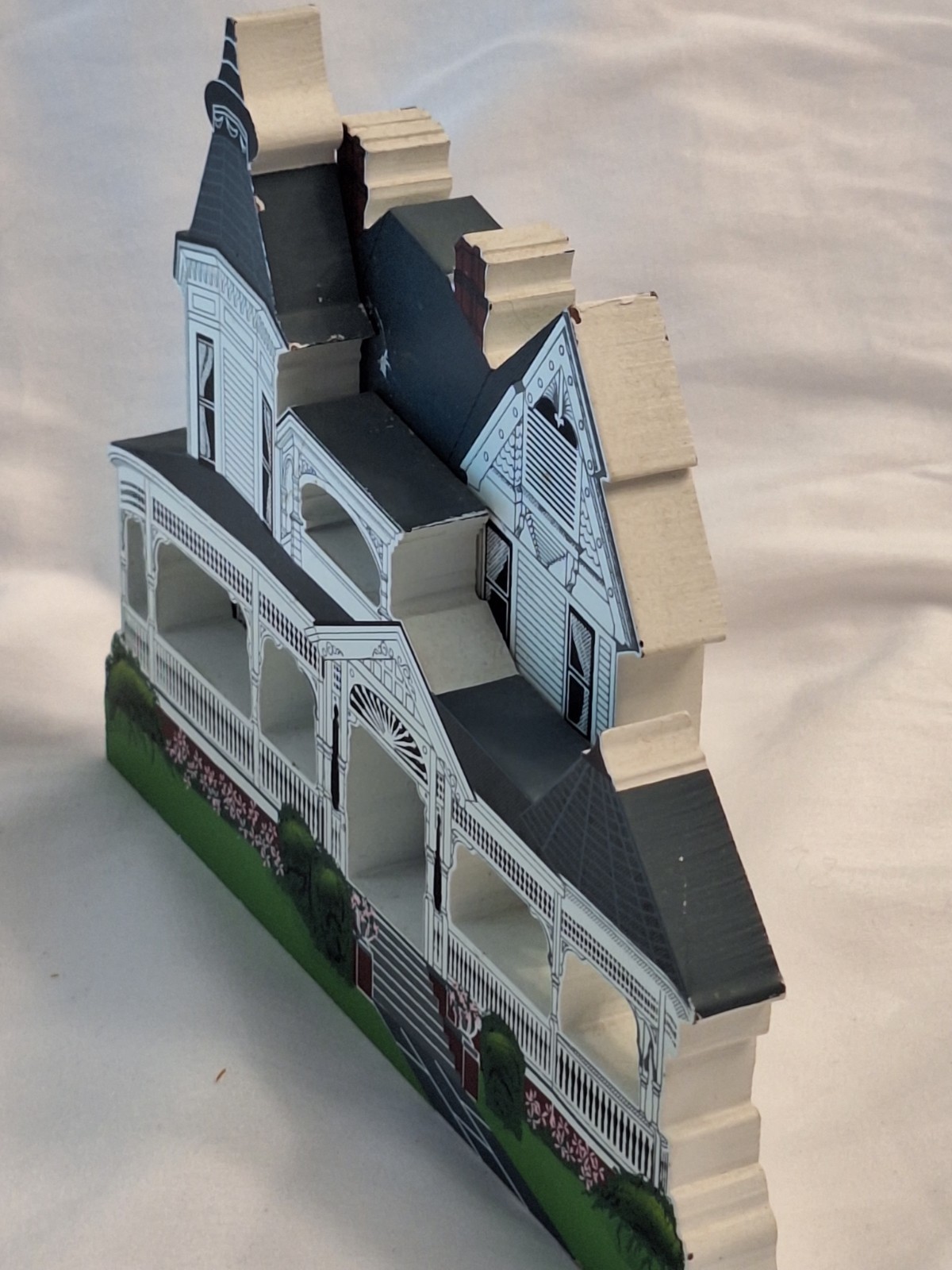 Queen Anne Victorian Architecture Davis- Johnsey House Free Standing Plaque 3-D