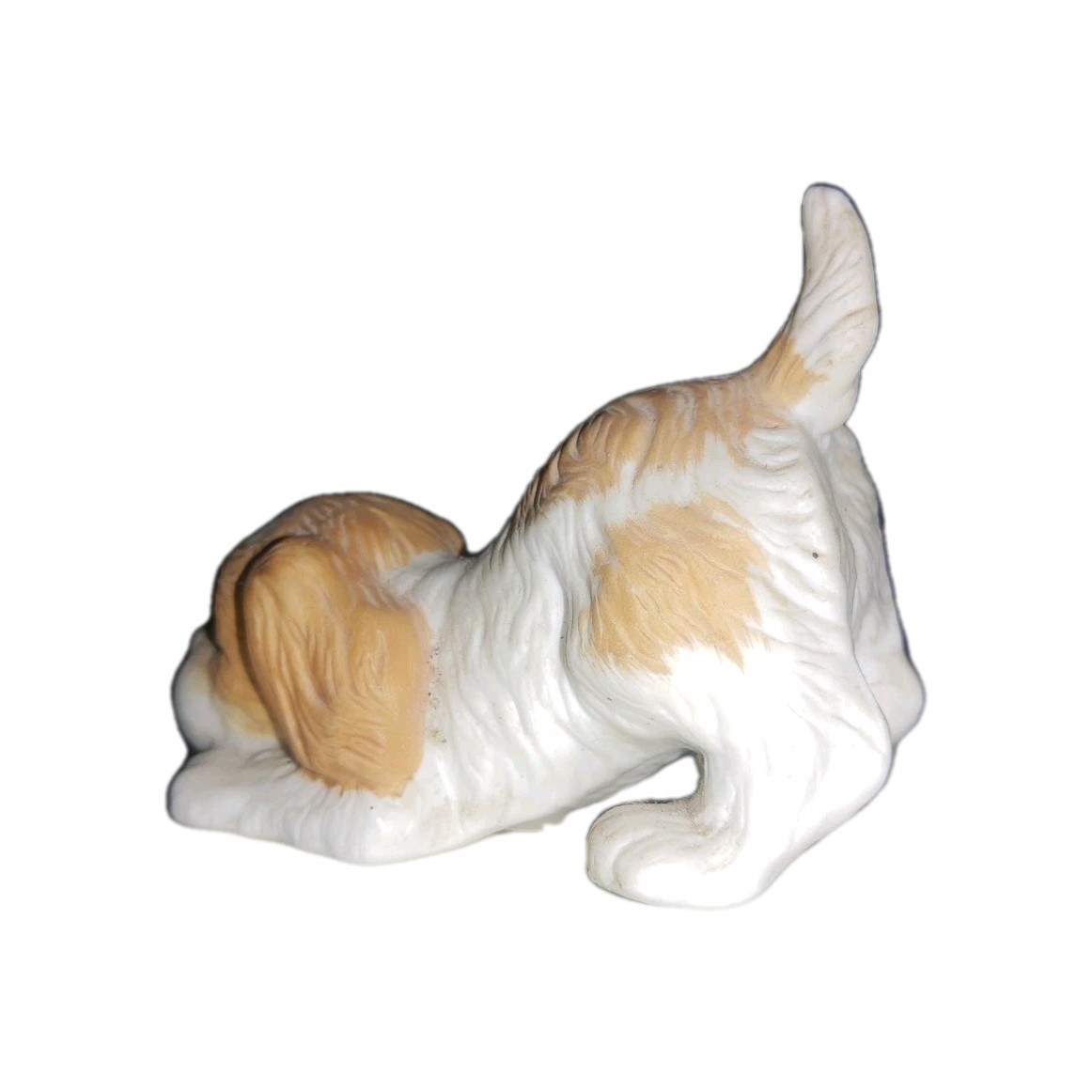 Vintage HOMCO Adorable Brown and White Spaniel Puppy Figurine #1407