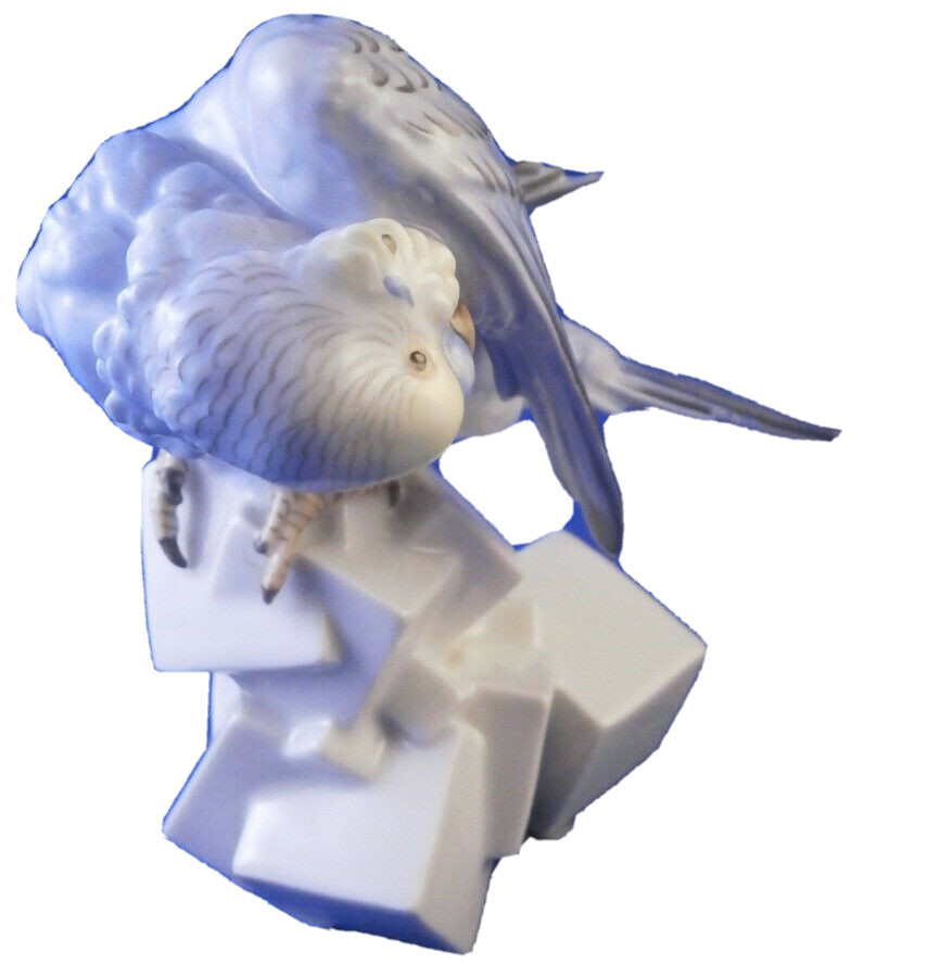 Superb Augarten Wien Porcelain Parakeet Figure Figurine Porzellan Figur Vienna