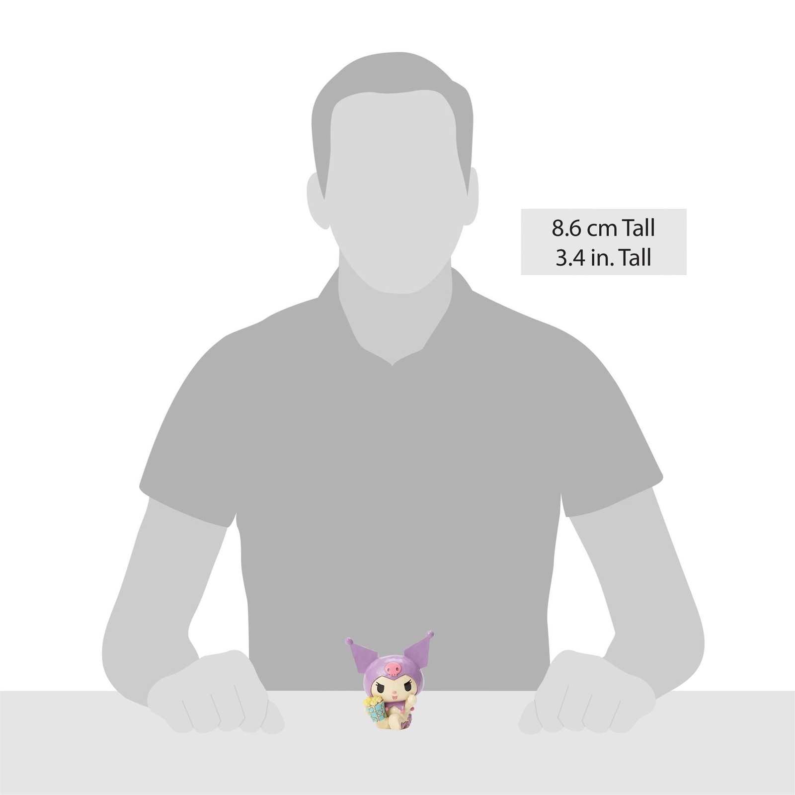 Jim Shore Sanrio Kuromi With Popcorn Bucket Miniature Figurine 6017567