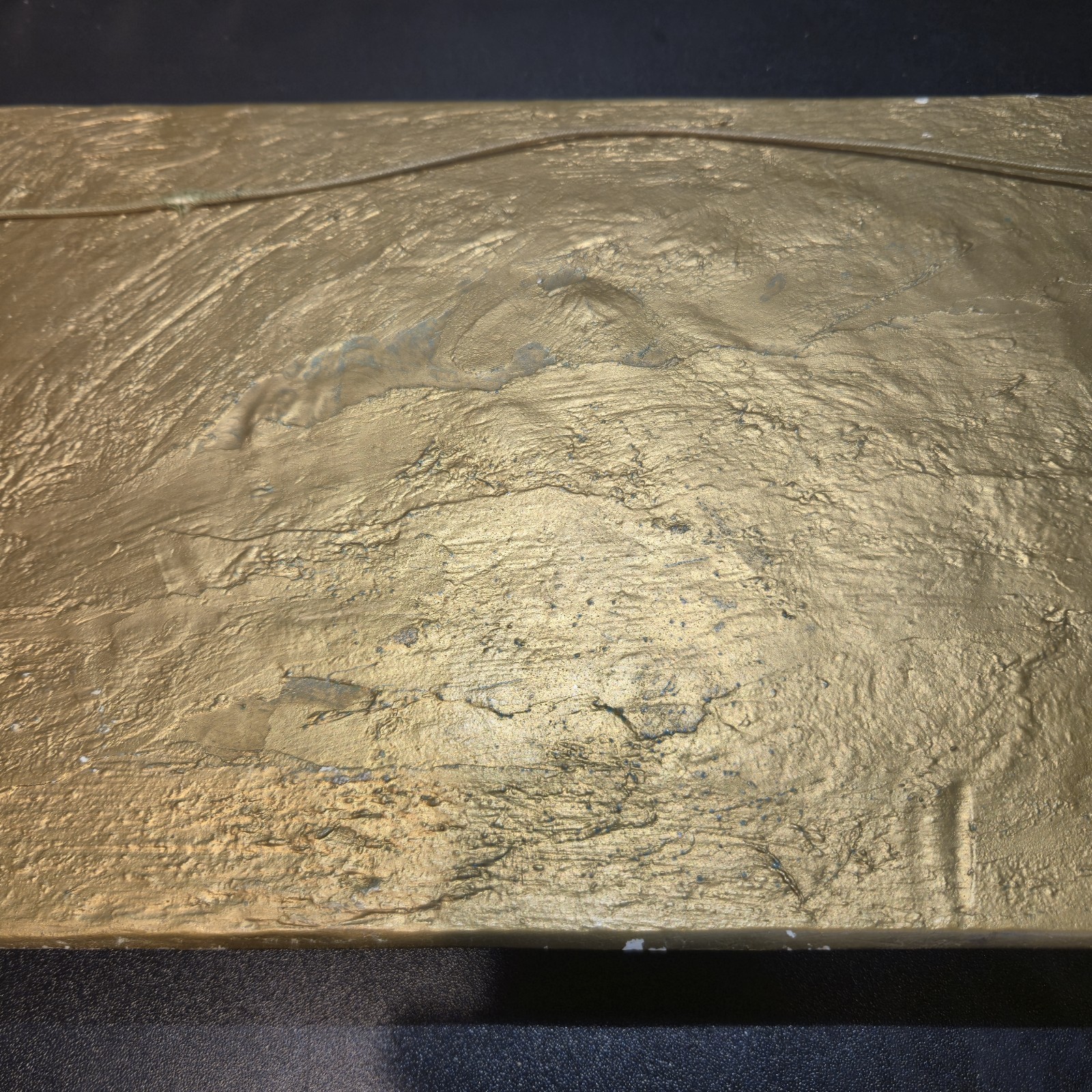 Vintage Gold Plaster Relief – “Priam Begging Achilles For The Body Of Hector”