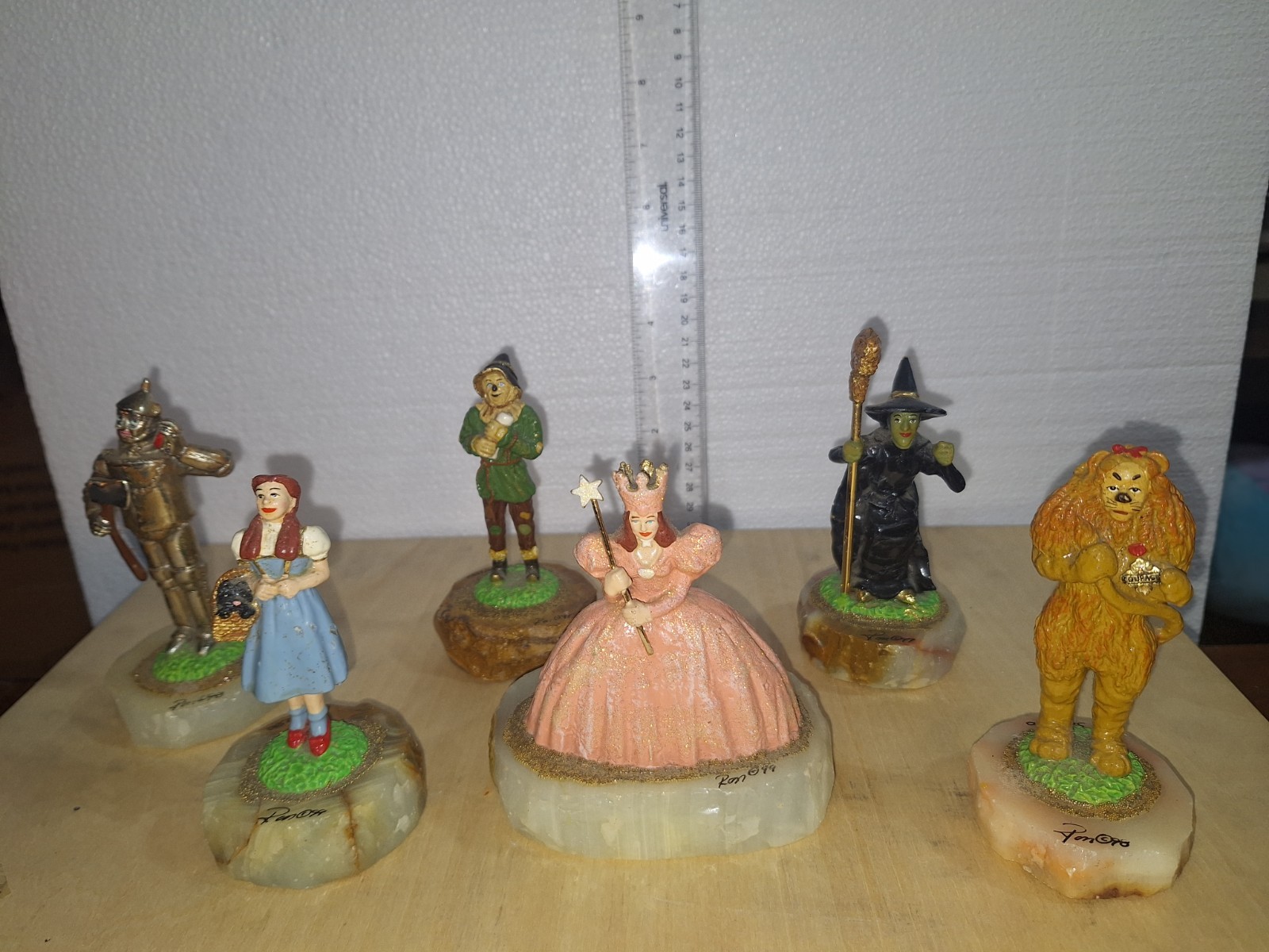 Ron Lee Wizard Of Oz Set Of 6 DOROTHY Wicked Witch GLINDA Tinman LION Scarecrow