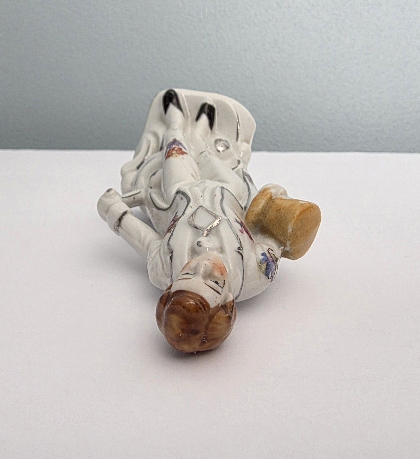 Antique Vintage Hand Painted Victorian Colonial Gentleman Made In Japan 5 Inches