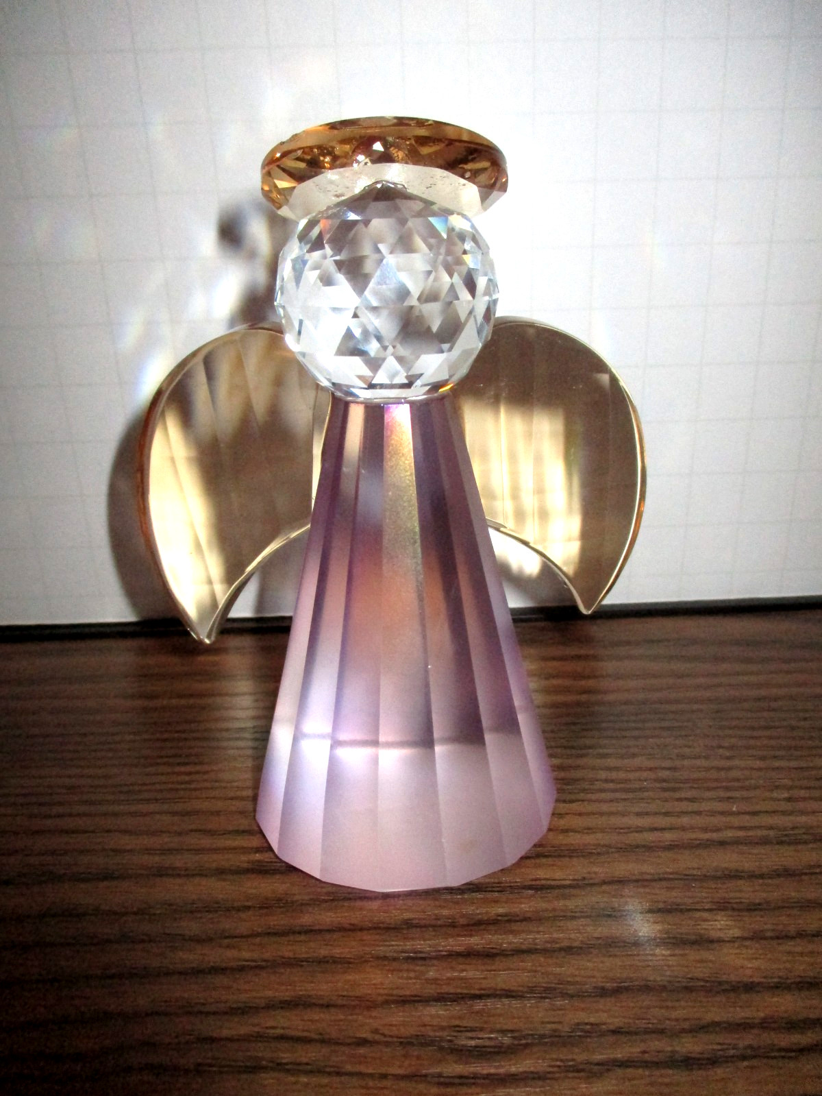 Sweet Multi-Colored Crystal Angel Figurine