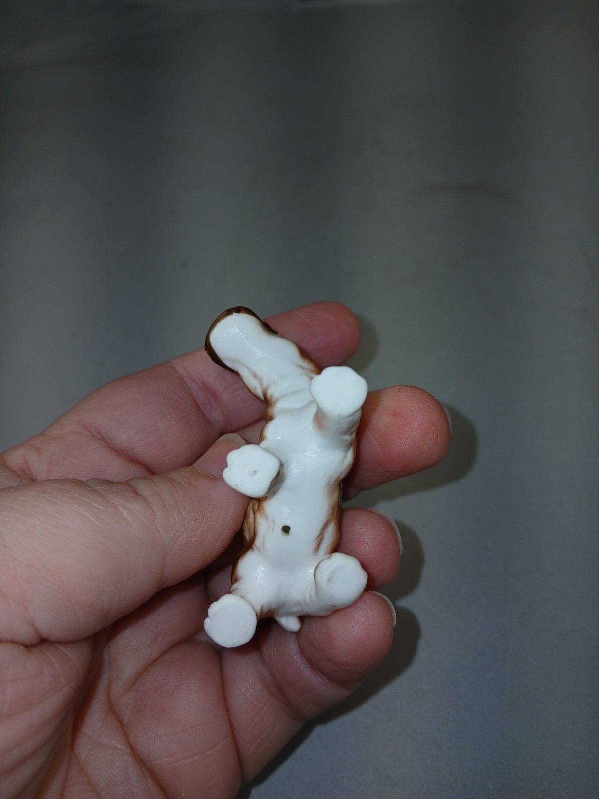 Vintage Porcelain Miniature Hippo