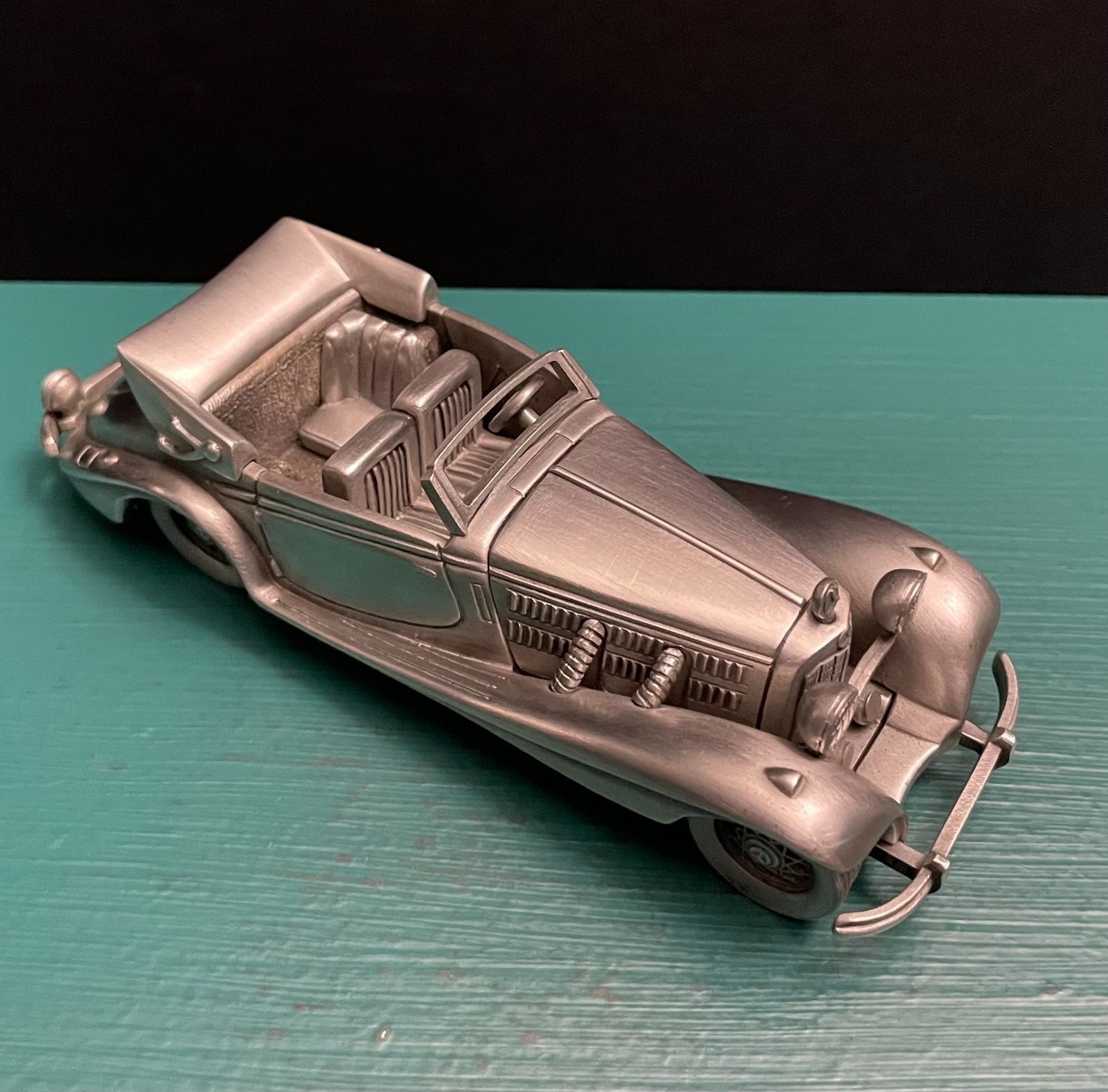 PMI Pewter Mercedes Benz 540K Grand Touring Car Automobile Replica Mini Figurine