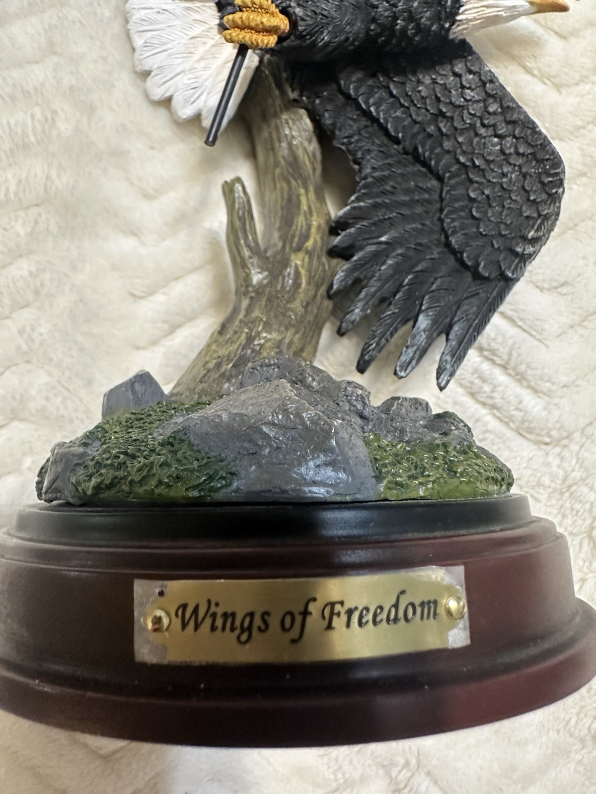 Bradford Exchange Bald Eagle Sculpture Ted Blaylock American Pride Resin Ltd Ed