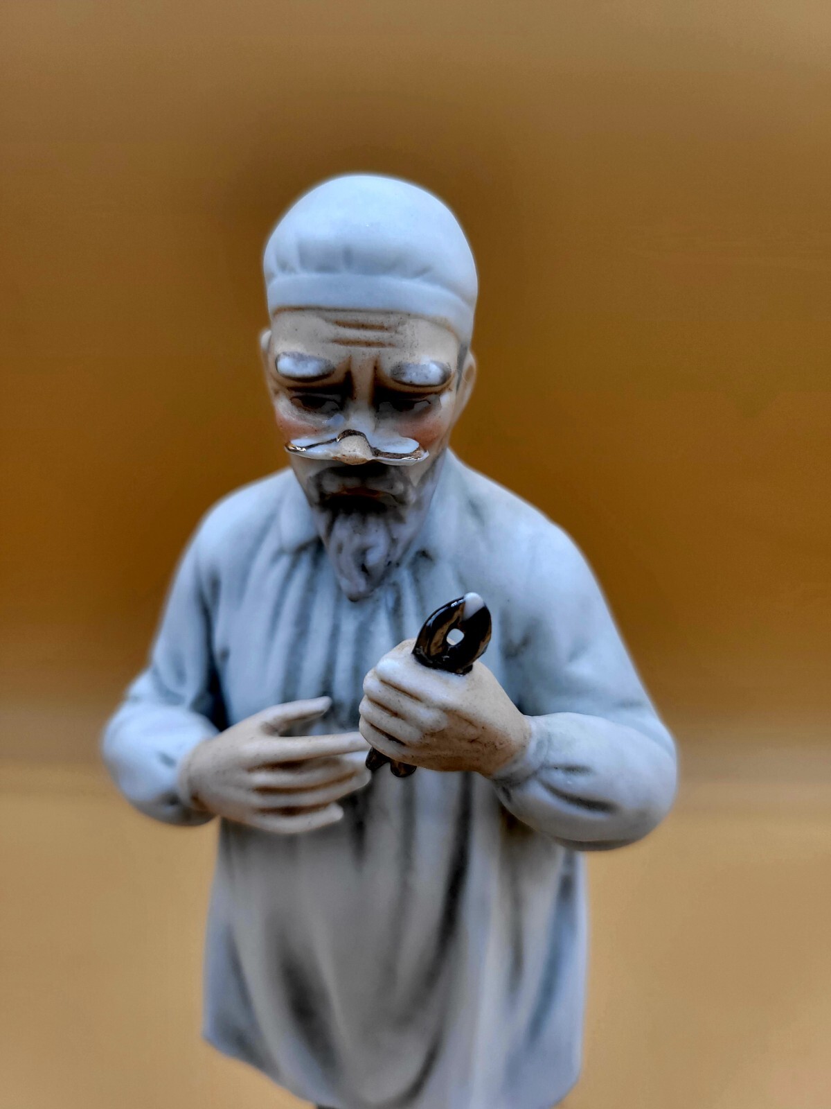Vintage Dentist Figurine Andrea by Sadek 7.5″ Bisque Porcelain. Tooth. 1970