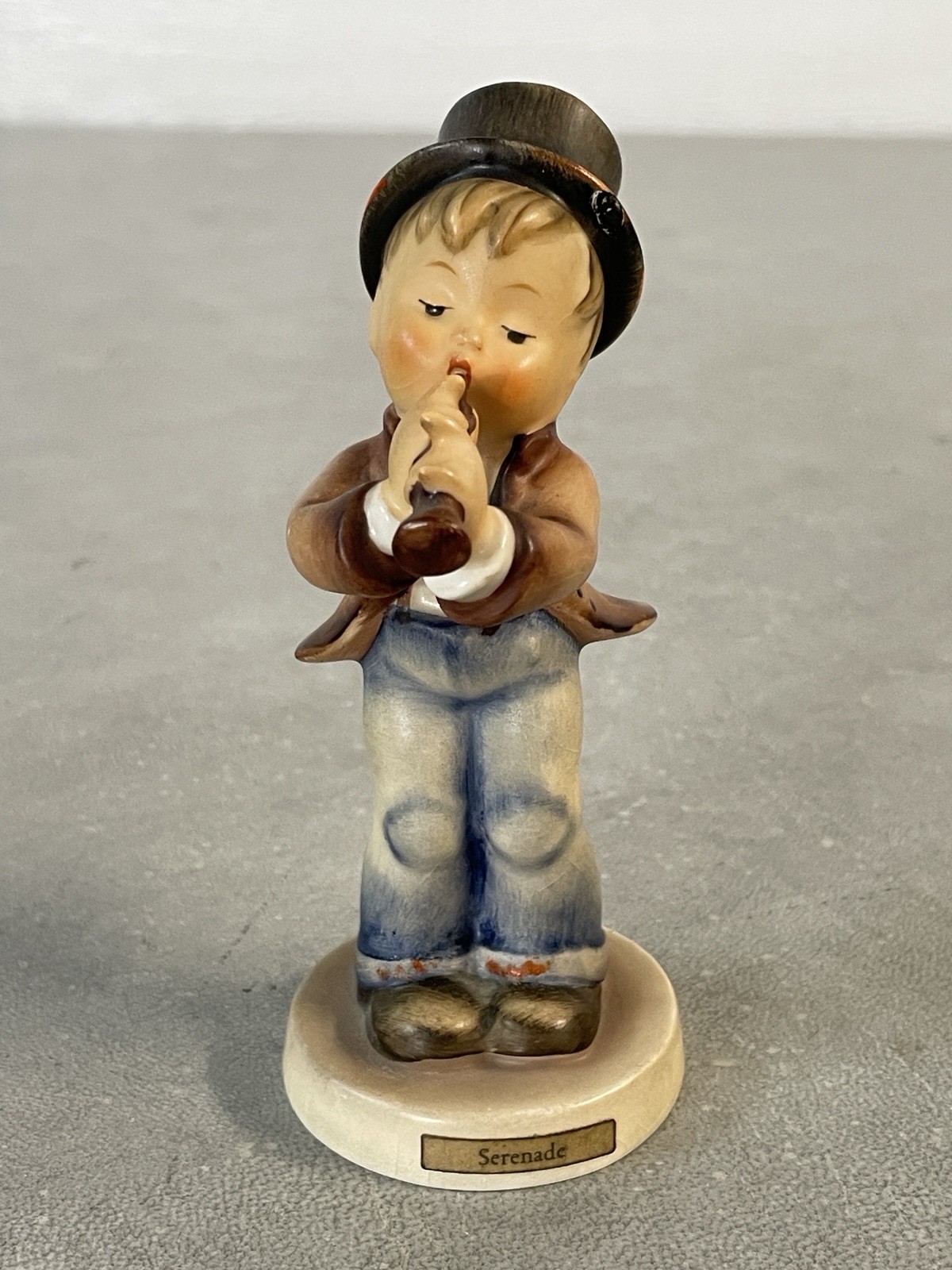 Goebel Hummel Serenade Boy With Flute 5″ Vintage Germany Figurine #85/0 TMK3