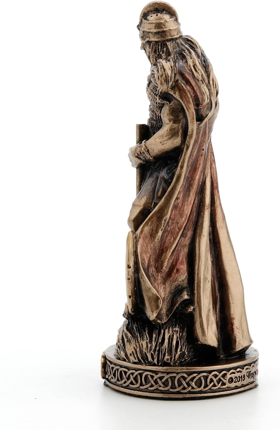 Vidar Norse God Hand Painted Polystone Finish Miniature Figurine Home Decor