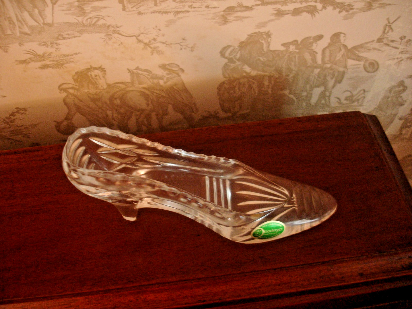 Godinger Lead Crystal Cinderella Slipper Figurine Germany