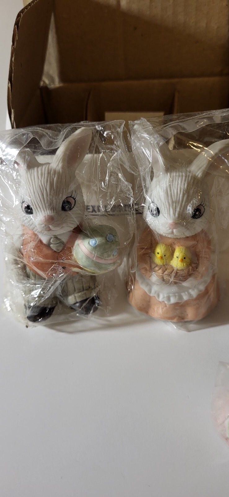 Home Interior 4pc Rabbit figurines-NIB-1484