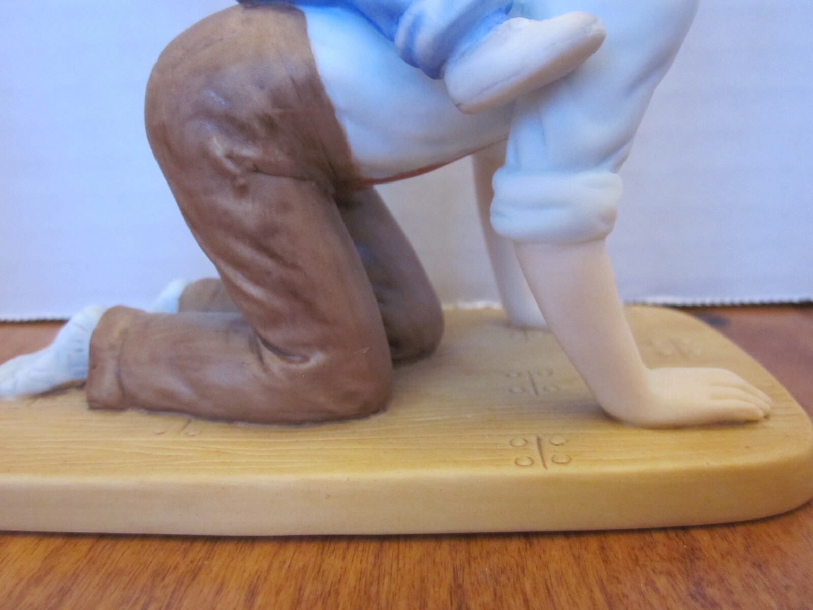 ENESCO 1986 Father & Son Series “Horsey Ride” Figurine Original Box, COA ID Card
