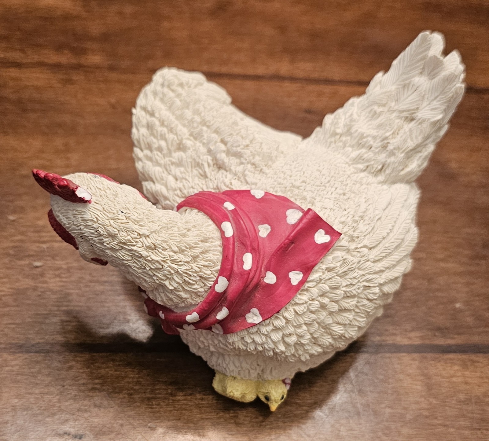 Vtg 1996 Enesco Kathy Wise Mother Hen & Baby Chicks Figurine Chicken Rooster